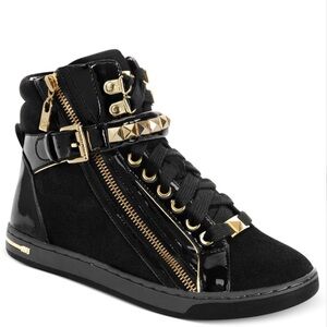 Michael Glam Studded High Top Sneakers